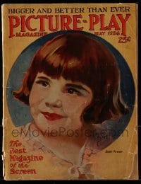 4h776 PICTURE PLAY magazine May 1924 great cover art of child star Baby Peggy by Henry Clive!