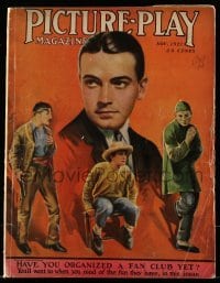 4h773 PICTURE PLAY magazine November 1921 great cover art of Richard Barthelmess by Knox!