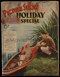 4h841 PICTURE SHOW HOLIDAY SPECIAL English magazine 1935 Dick Powell by Ruby Keeler in canoe!