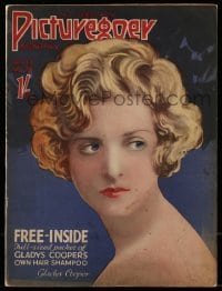 4h879 PICTUREGOER English magazine February 1927 great cover portrait of pretty Gladys Cooper!