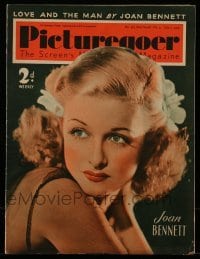 4h968 PICTUREGOER English magazine July 1, 1939 great cover portrait of sexy Joan Bennett!