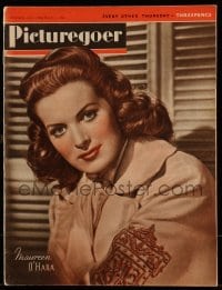 4h976 PICTUREGOER English magazine March 12, 1949 great cover portrait of pretty Maureen O'Hara!