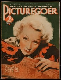 4h909 PICTUREGOER English magazine November 30, 1935 great cover portrait of Marlene Dietrich!