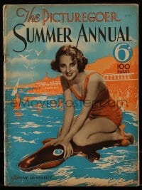 4h850 PICTUREGOER SUMMER ANNUAL English magazine 1934 sexy Florine McKinney at the beach!