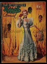 4h861 PICTUREGOER XMAS ANNUAL English magazine 1936 pretty Ginger Rogers celebrates the New Year!