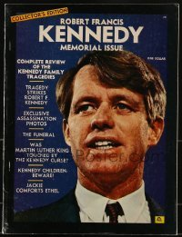 4h791 ROBERT KENNEDY magazine 1968 memorial issue, complete review of the Kennedy Family tragedies!