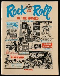 4h792 ROCK & ROLL IN THE MOVIES magazine 1980s the first issue with great poster images & candids!