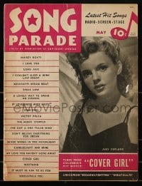 4h803 SONG PARADE magazine May 1944 Judy Garland, featuring songs from Cover Girl & much more!