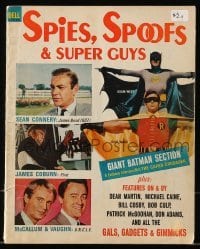 4h804 SPIES, SPOOFS & SUPER GUYS vol 1 no 1 magazine 1966 Batman, James Bond, Man from UNCLE, Flint!