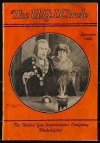 4h821 U.G.I. CIRCLE magazine September 1926 United Gas Improvement Company of Philadelphia!