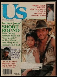4h822 US magazine July 16, 1984 Indiana Jones' Short Round Ke Huy Quan, Princess Diana, Karate Kid!