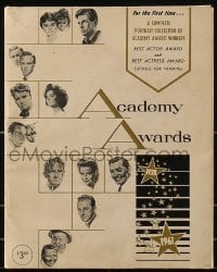 4h020 ACADEMY AWARDS PORTFOLIO 9x11 print set 1962 Volpe art of all Best Actor & Actress winners!