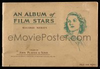 4h057 ALBUM OF FILM STARS second series English cigarette card album 1934 w/50 cards on 20 pages!