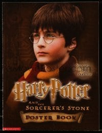 4h543 HARRY POTTER & THE PHILOSOPHER'S STONE softcover book 2001 Sorcerer's Stone poster book!