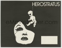 4h101 HEROSTRATUS 9x11 English promo brochure 1967 bizarre artwork on the cover!