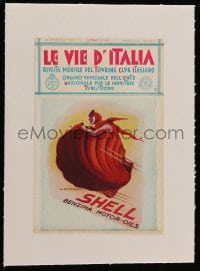 4h239 LE VIE D'ITALIA linen Italian magazine cover April 1932 great artwork by Marcello Dudovich!