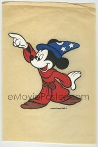 4h021 MICKEY MOUSE 8x12 iron-on transfer 1970s as The Sorcerer's Apprentice from Fantasia!