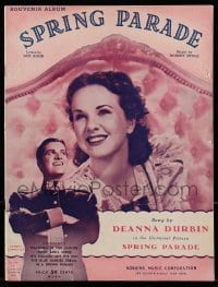 4h089 SPRING PARADE 9x12 song folio 1940 songs sung by Deanna Durbin in the Universal Picture!