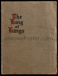 4h359 KING OF KINGS souvenir program book 1927 Cecil B. DeMille Biblical epic, great images & info!
