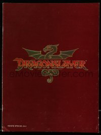 4h314 DRAGONSLAYER souvenir program book 1981 Peter MacNicol, Disney sword & sorcery fantasy movie!
