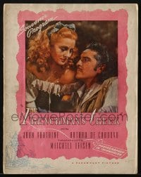 4h331 FRENCHMAN'S CREEK souvenir program book 1944 pretty Joan Fontaine & Arturo de Cordova!