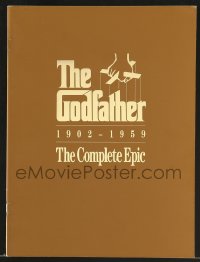 4h100 GODFATHER: THE COMPLETE EPIC video promo brochure 1981 Francis Ford Coppola & Mario Puzo!