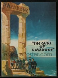 4h347 GUNS OF NAVARONE English souvenir program book 1961 Gregory Peck, David Niven, Anthony Quinn