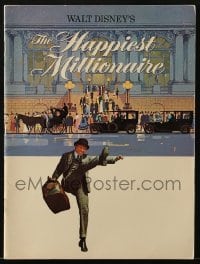 4h349 HAPPIEST MILLIONAIRE souvenir program book 1967 Disney musical, Tommy Steele, Fred MacMurray