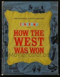 4h354 HOW THE WEST WAS WON hardcover Cinerama souvenir program book 1964 John Ford, all-star cast!