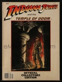 4h683 INDIANA JONES & THE TEMPLE OF DOOM magazine 1984 the official collector's edition!