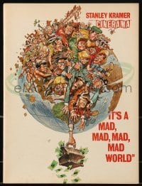 4h357 IT'S A MAD, MAD, MAD, MAD WORLD Cinerama souvenir program book 1964 cool art by Jack Davis!