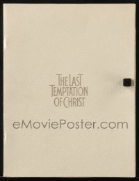 4h364 LAST TEMPTATION OF CHRIST souvenir program book 1988 Martin Scorsese, Willem Dafoe as Jesus!