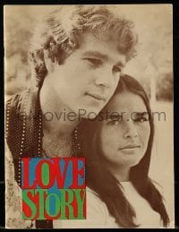 4h372 LOVE STORY souvenir program book 1970 Ali MacGraw & Ryan O'Neal, includes 45RPM record!