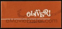 4h387 OLIVER 4x9 souvenir program book 1969 Charles Dickens, Mark Lester, Carol Reed, different!