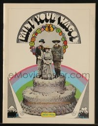 4h390 PAINT YOUR WAGON souvenir program book 1969 cool Peter Max artwork on front & back covers!