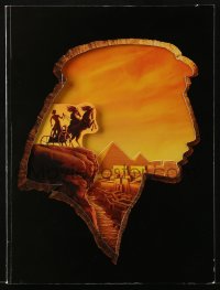 4h394 PRINCE OF EGYPT souvenir program book 1998 Dreamworks Biblical cartoon, cool die-cut cover!