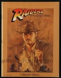 4h397 RAIDERS OF THE LOST ARK Canadian souvenir program book 1981 art of Harrison Ford by Amsel!