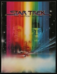 4h423 STAR TREK souvenir program book 1979 art of William Shatner & Leonard Nimoy by Bob Peak!