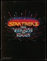 4h424 STAR TREK II souvenir program book 1982 The Wrath of Khan, Leonard Nimoy, William Shatner