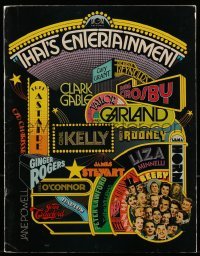 4h433 THAT'S ENTERTAINMENT souvenir program book 1974 classic MGM Hollywood movie scenes!