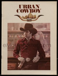4h443 URBAN COWBOY souvenir program book 1980 John Travolta in cowboy hat with Lone Star beer!