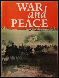 4h446 WAR & PEACE souvenir program book 1968 Sergei Bondarchuck Russian version, Leo Tolstoy