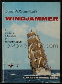 4h451 WINDJAMMER hardcover souvenir program book 1958 sailing documentary by Louis De Rochemont!