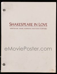4h147 SHAKESPEARE IN LOVE script copy 2000s you can see exactly how the original script was written!