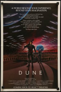 4h067 DUNE mini poster & book cover 1984 David Lynch sci-fi epic, great artwork!