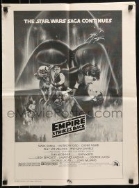4h091 EMPIRE STRIKES BACK ad slick 1980 with great Roger Kastel Gone with the Wind style art!