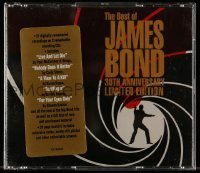 4h116 JAMES BOND soundtrack CD 1992 two disc set with music from several different 007 movies!