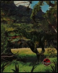 4h070 JURASSIC PARK 2 lenticular 11x14 special poster 1996 The Lost World, cool image of T-Rex!