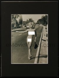 4j060 MADONNA 8x10 photo in 12x16 matted display 1992 she's completely naked & hitchhiking!