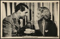 4j056 SUZY 11x17 commercial poster 1964 c/u of sexy Jean Harlow smiling at uniformed Cary Grant!